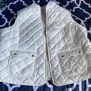 Off white vest. Excellent condition.